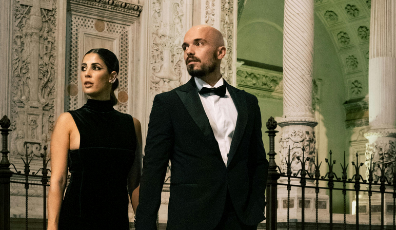 elegant-looking couple